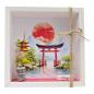 Preview: Geldgeschenk Verpackung mit Japan Motiv und rotem Torii-Tor