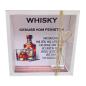 Preview: Weiße Geschenkbox mit Whiskyflasche, Whiskyglas und dekorativem Spruch als Geldgeschenk Verpackung für Gutschein oder Geldschein