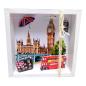 Preview: Geldgeschenk Verpackung London Reise mit Big Ben und rotem Doppeldeckerbus