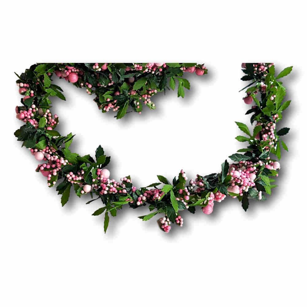 Tischdekoration zur Kommunion Girlande in Rosa Tischdekoration zur Kommunion Girlande in Rosa