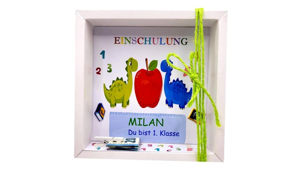 Preview: Geldgeschenkverpackung zur Einschulung