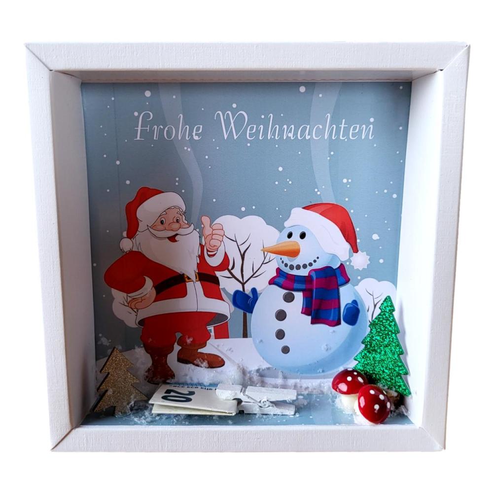 Preview: geld-verpacken-weihnachten-winterrahmen-schneemann