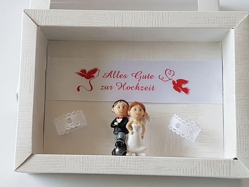 Box mit Deckel für Geldgeschenk zur Hochzeit
