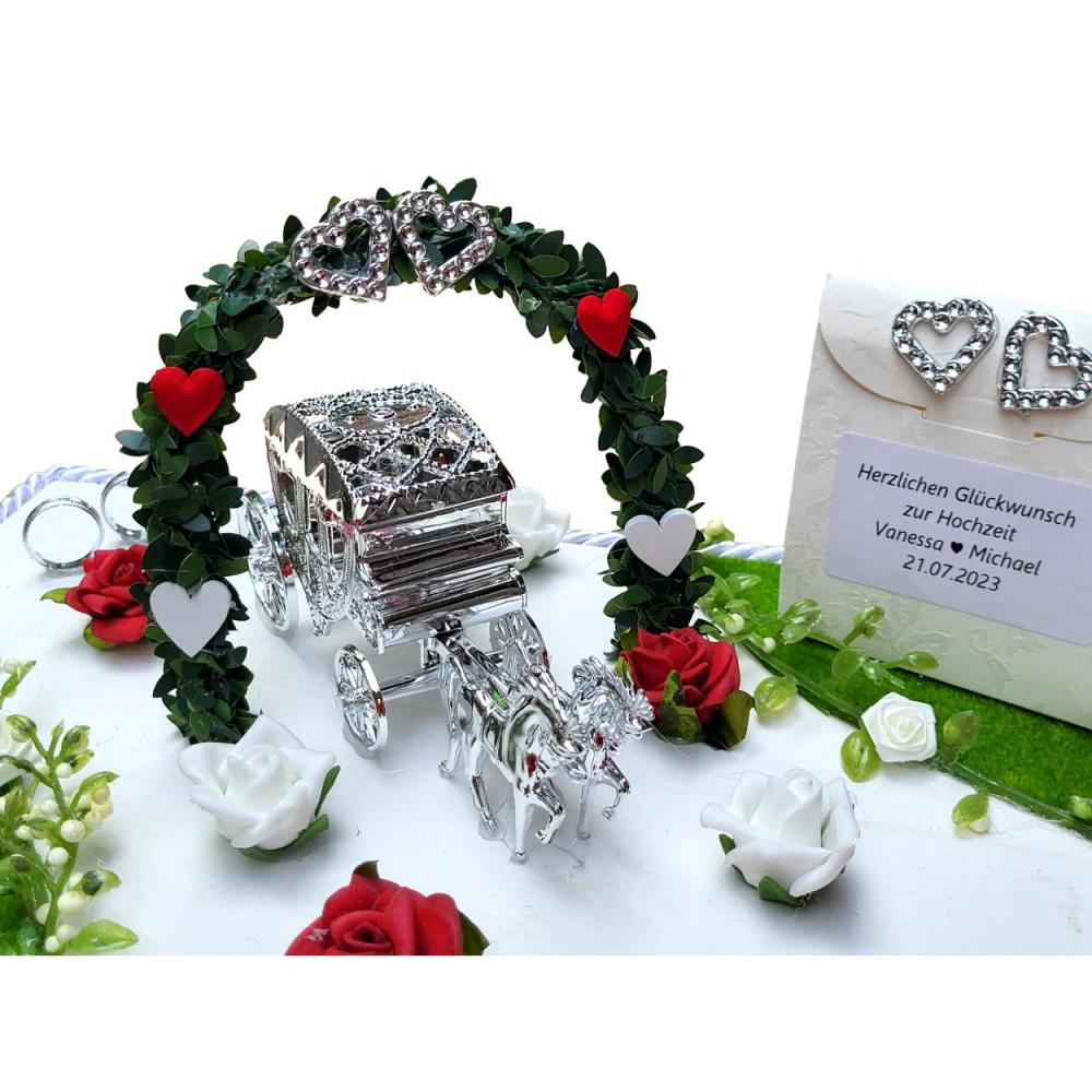 Preview: Geldgeschenk zur Hochzeit mit Kutsche