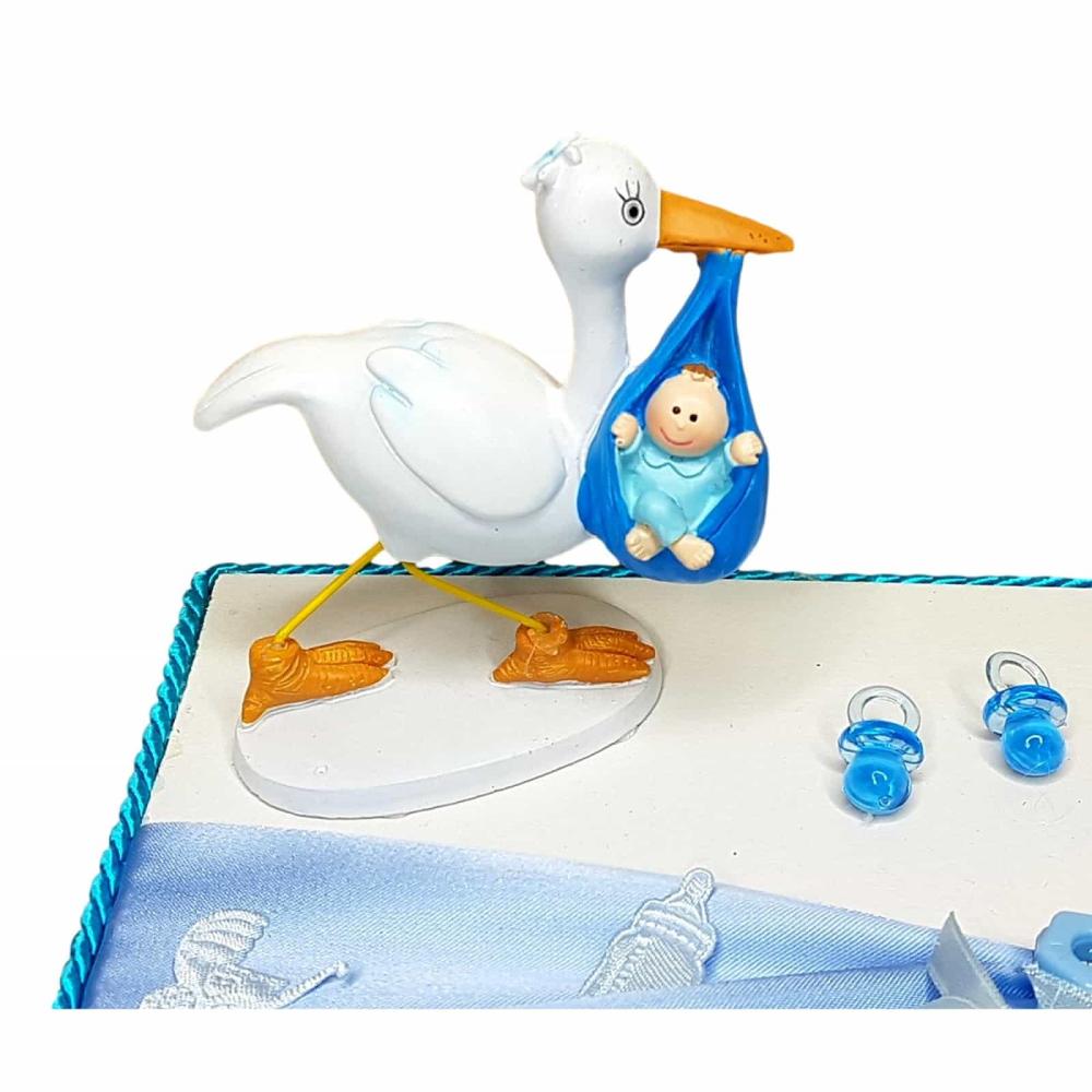 Preview: Storch blau Taufe