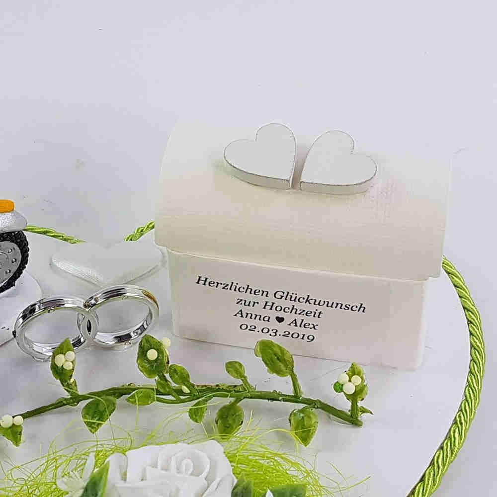 Preview: truhe mit Personalisierung Geldgeschenk zur Hochzeit