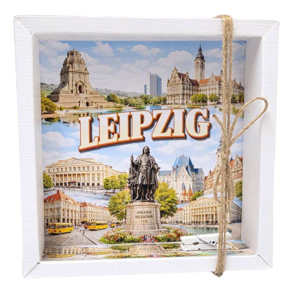 Geldgeschenk Verpackung Leipzig mit Sehenswürdigkeiten und Reisegutschein
