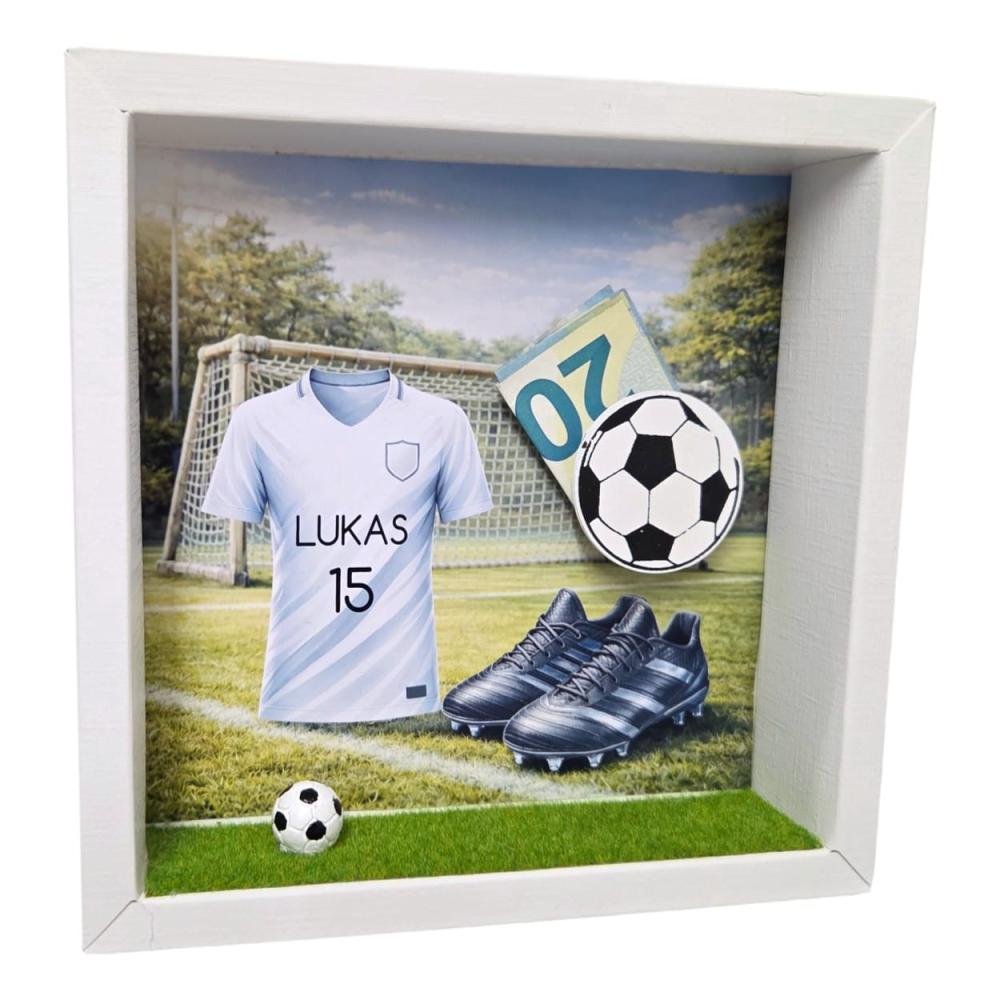 Preview: Gutscheinverpackung Fußball personalisiert für Spieler und Trainer