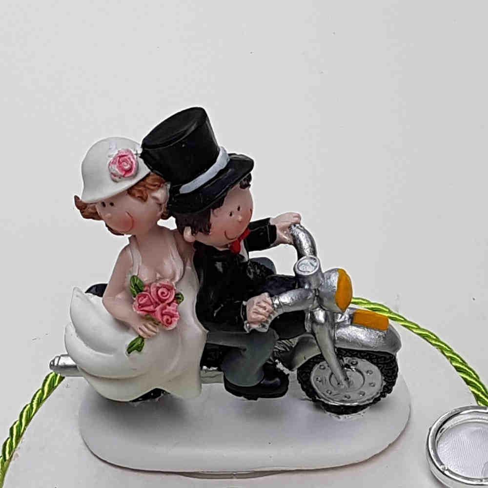 Preview: Brautpaar auf Roller Geldgeschenk