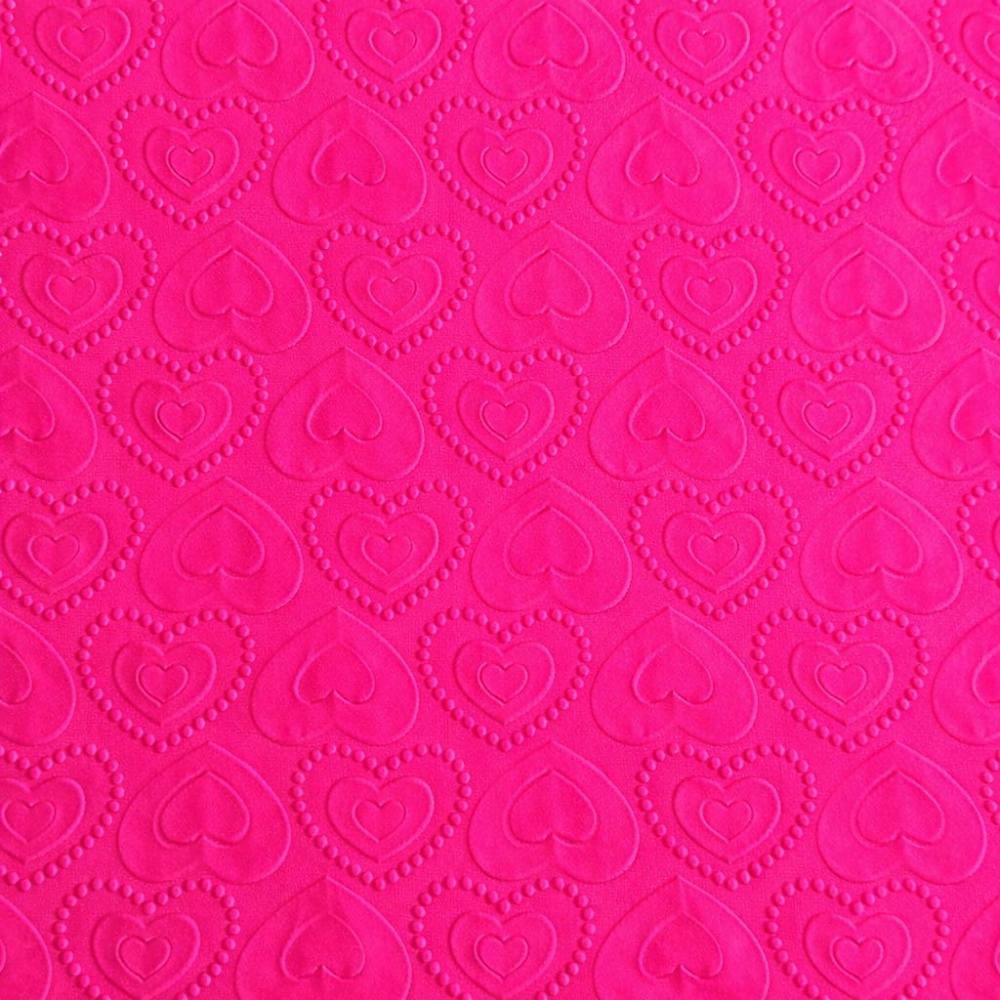 Serviette mit Herz pink