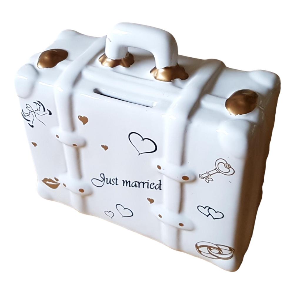 Preview: Spardose Koffer Just married