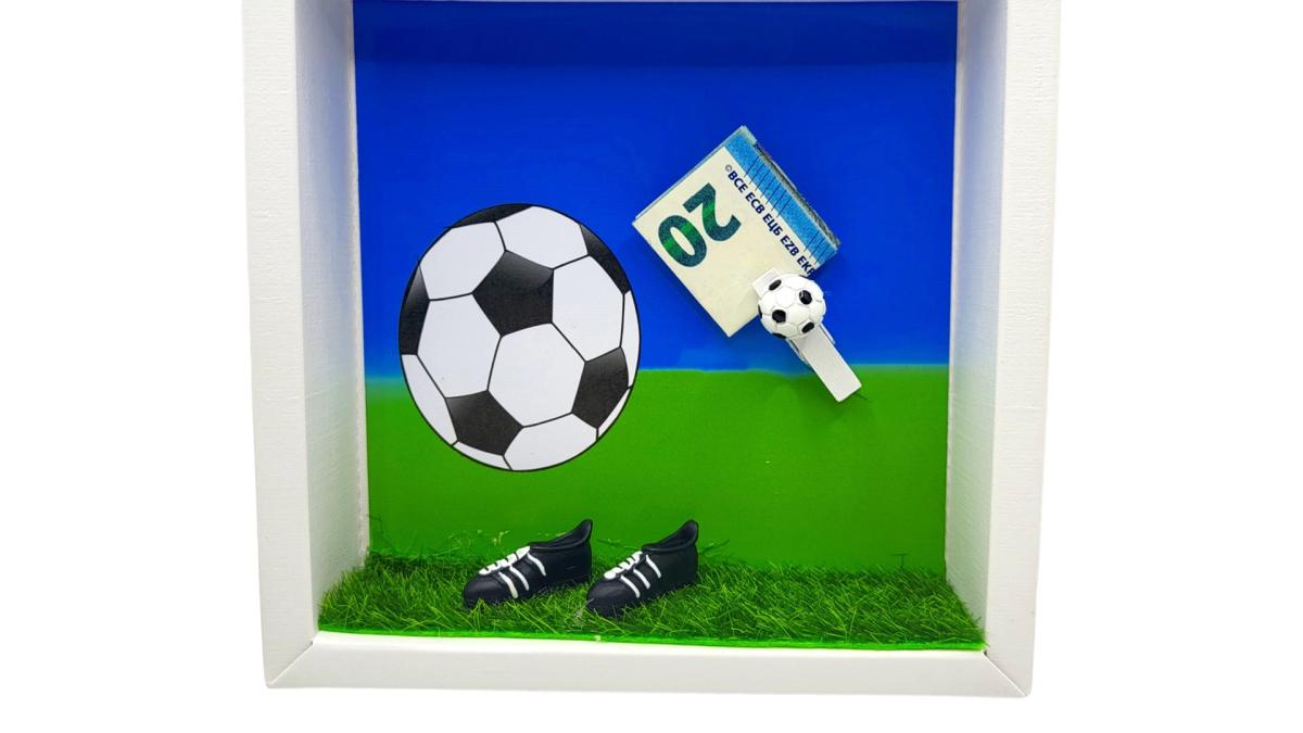 Geldgeschenkverpackung Fussballfreund