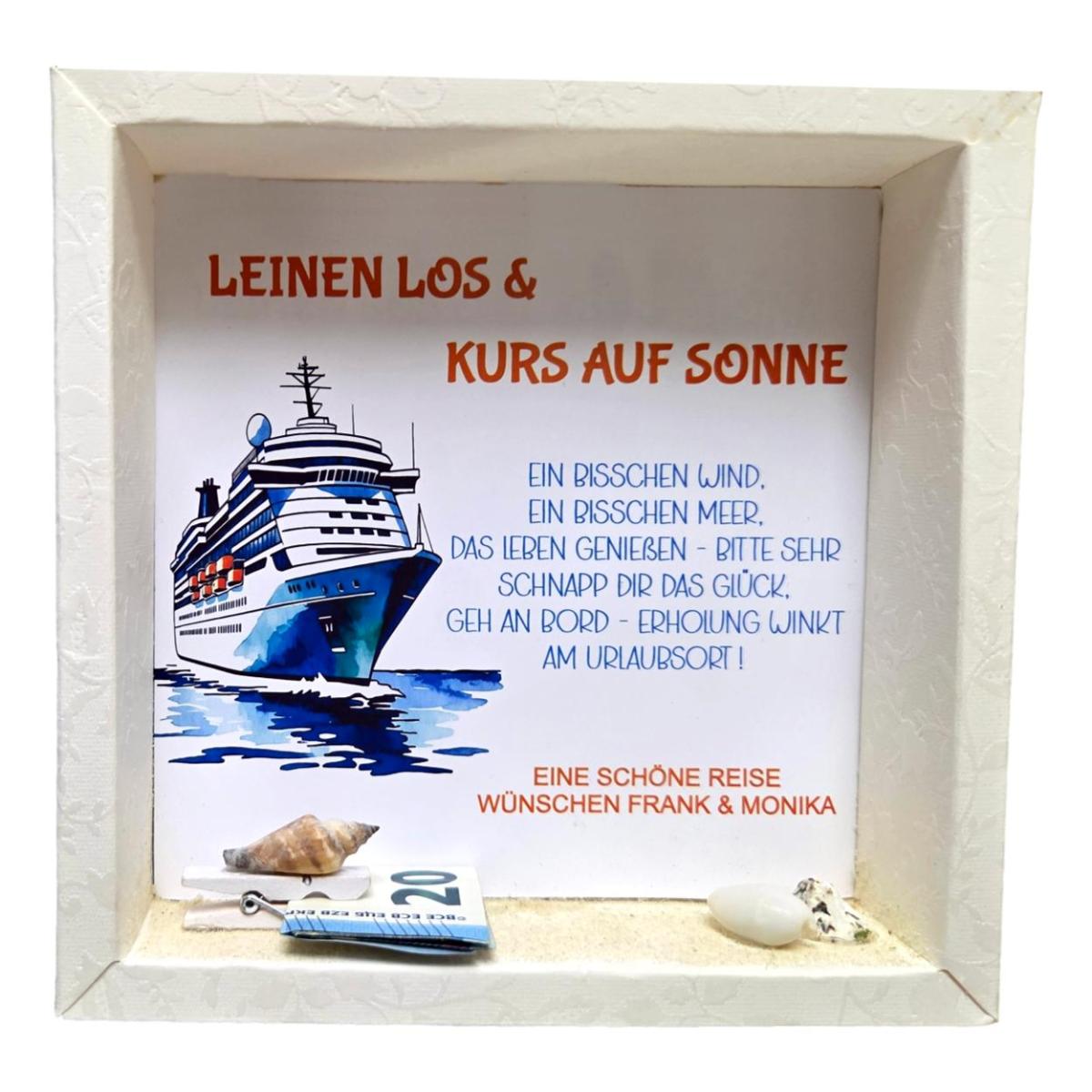 Geldgeschenkidee Kreuzfahrtschiff